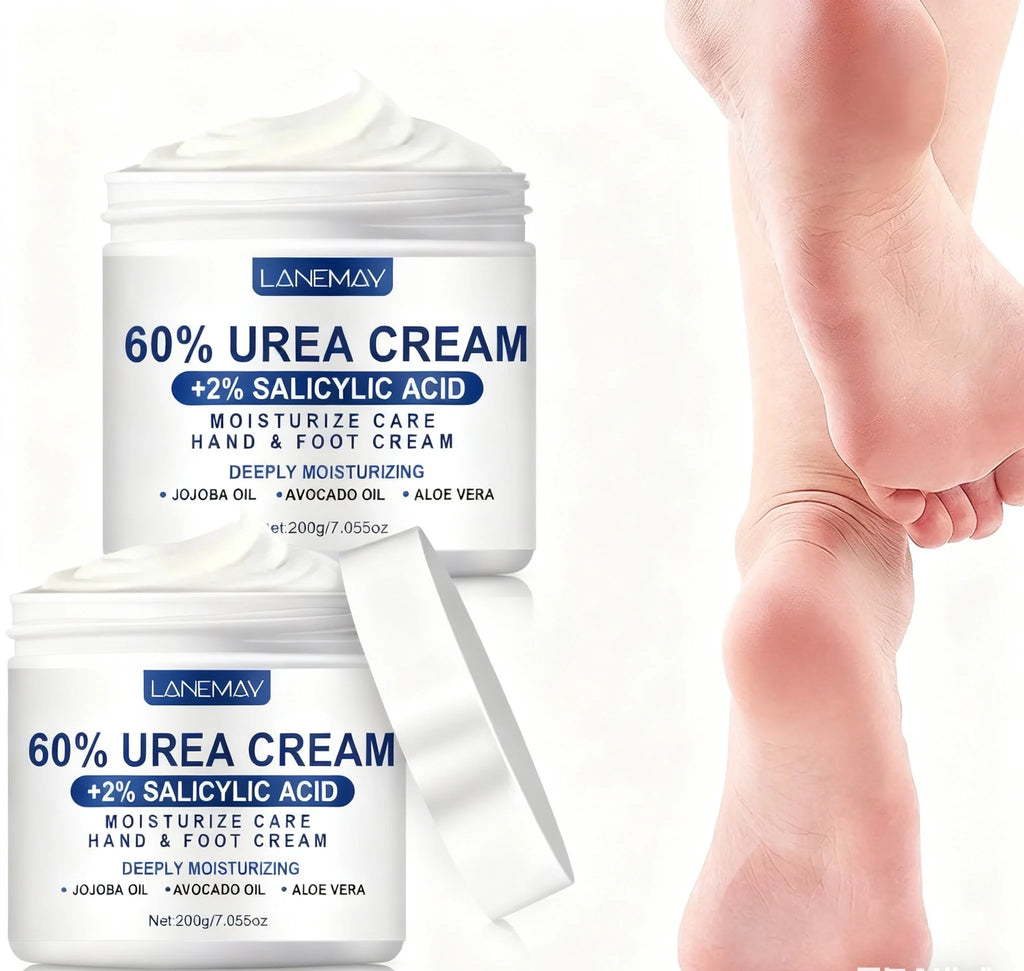 60% Urea Cream 2-Pack – Hand & Foot Moisturizer with Glycerin