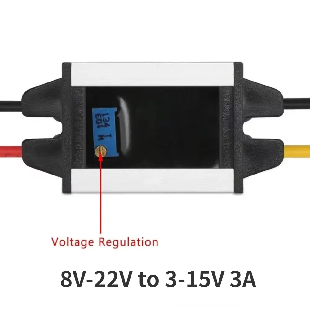 8-22V to 3-15V 3A Adjustable Output Power Supply Transformer Step-Down Volt Module DC Buck Converter Voltage Regulator CE RoHS Oasis Select 8V-22V to 3-15V 3A 8V-31V 3V-24V
