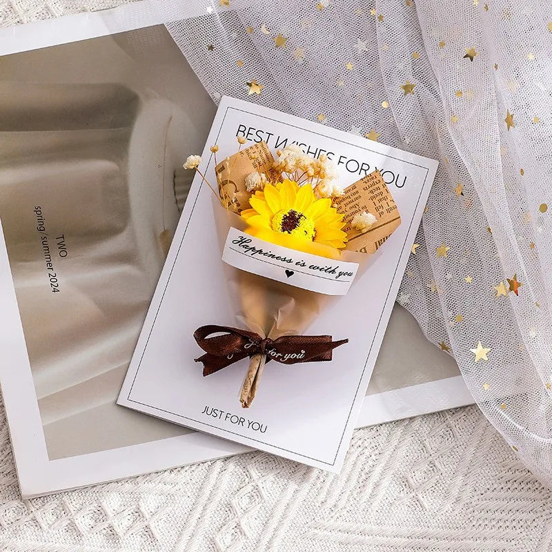 Handmade Floral Greeting Card – Birthday, Mother's Day & More