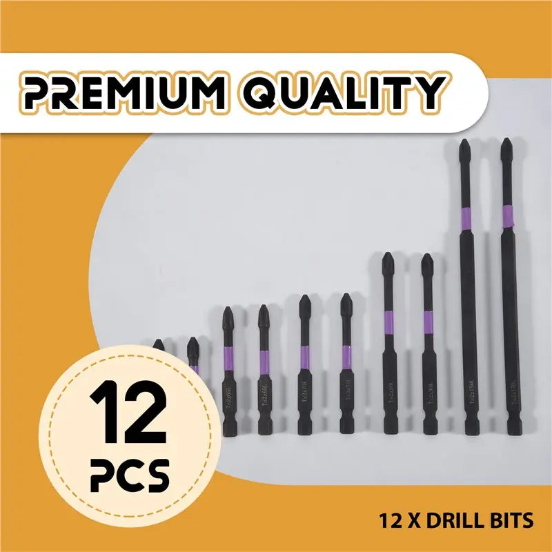 LIKE WISH Alloy Steel Drill Bits With Phillips Screwdriver Bits Magnetic Screwdriver Set (2Set) Oasis Select