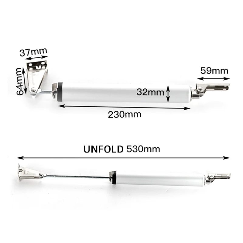 Automatic Soft Close Door Closer – 90° Stop, Adjustable Speed Door Closer Oasis Select