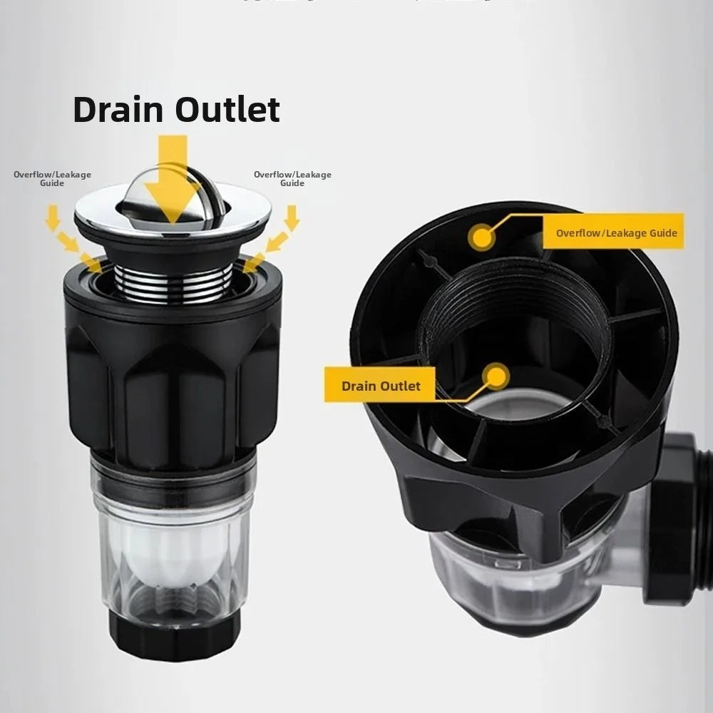Anti-odor Basin Drain Dual-use Bathroom Accessories Hand Basin Drainage Component Horizontal and Vertical Drainage Oasis Select