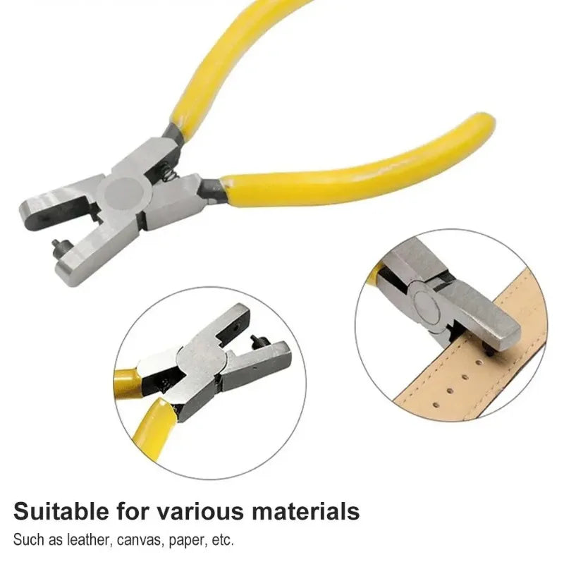 Portable Leather Hole Punch Pliers Universal Strap Belt Punching Tool Heavy Duty Watch Band Craft Accessories Oasis Select