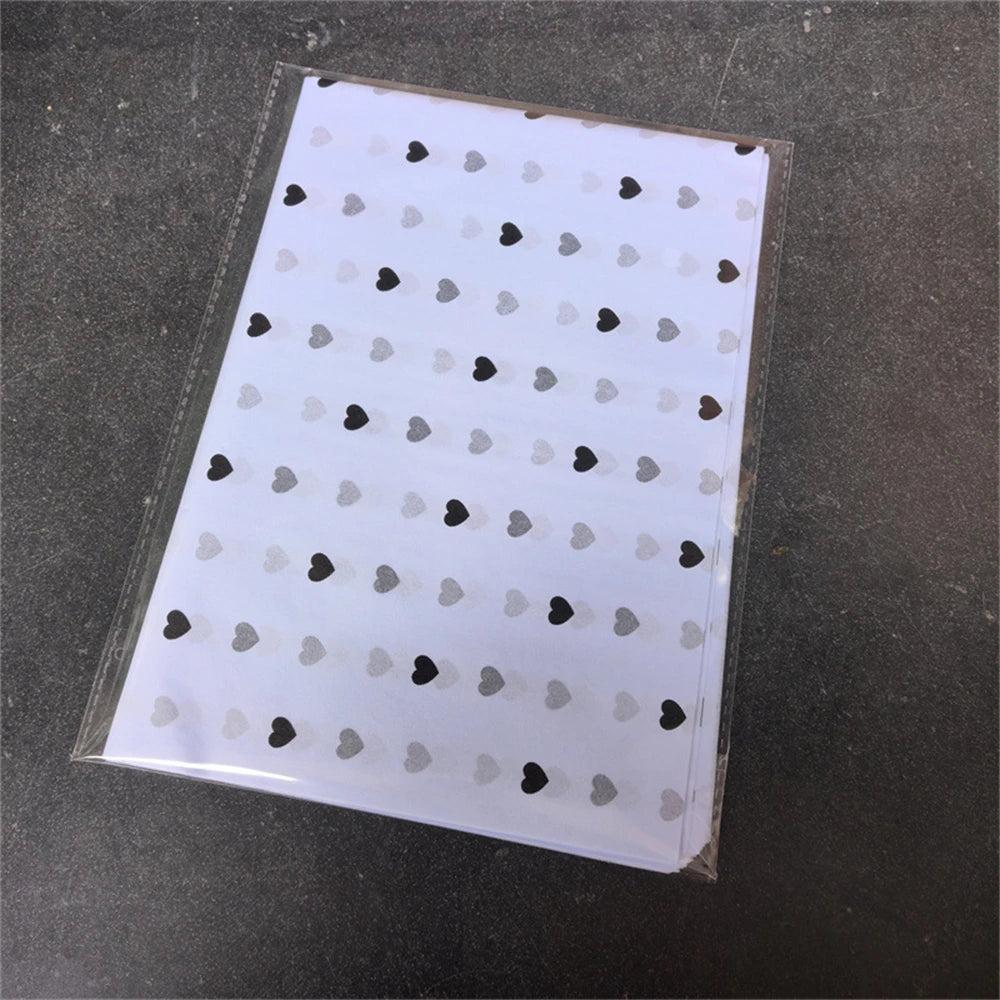 20Sheets 50*35cm Gift Wrapping Paper DIY Handmade Craft Star Love Dot Pattern Tissue Paper Floral Packaging Material Oasis Select