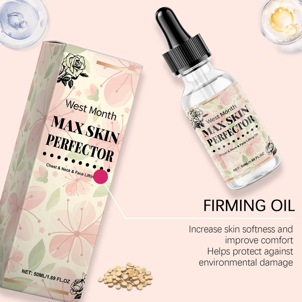 WEST MONTH Face Neck Chest Lifting Oil – Firm & Nourish Facial Lifting Oil Oasis Select