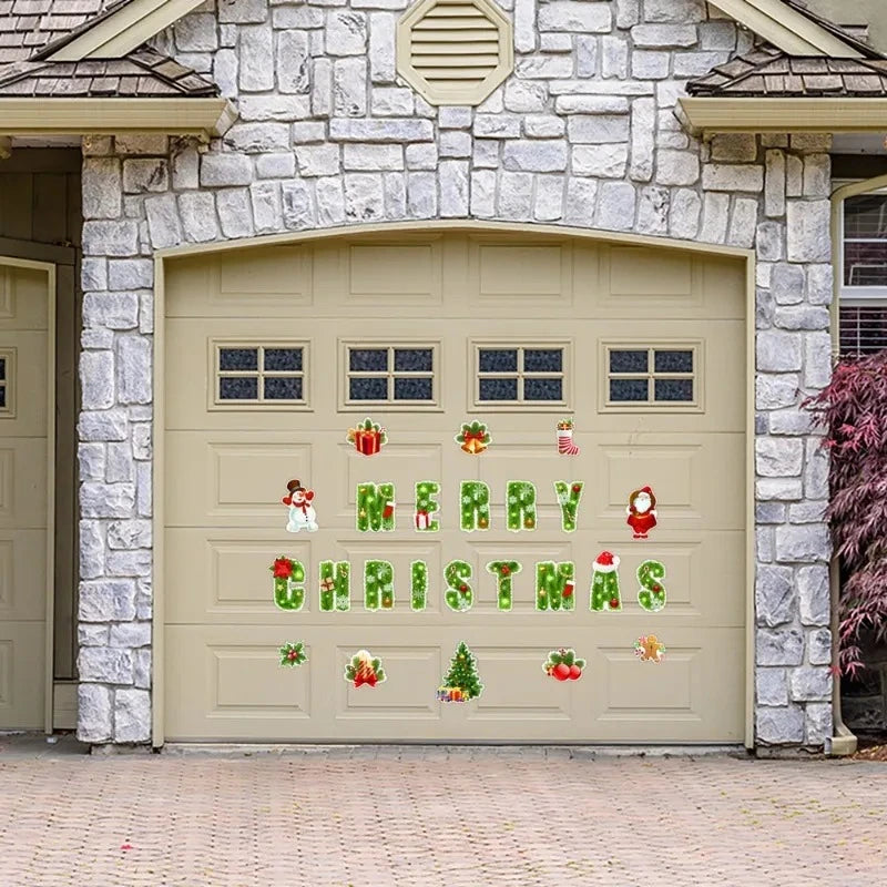 Christmas Magnetic Refrigerator Garage Door Car Body Decoration Festive Atmosphere Christmas Home Decoration Oasis Select