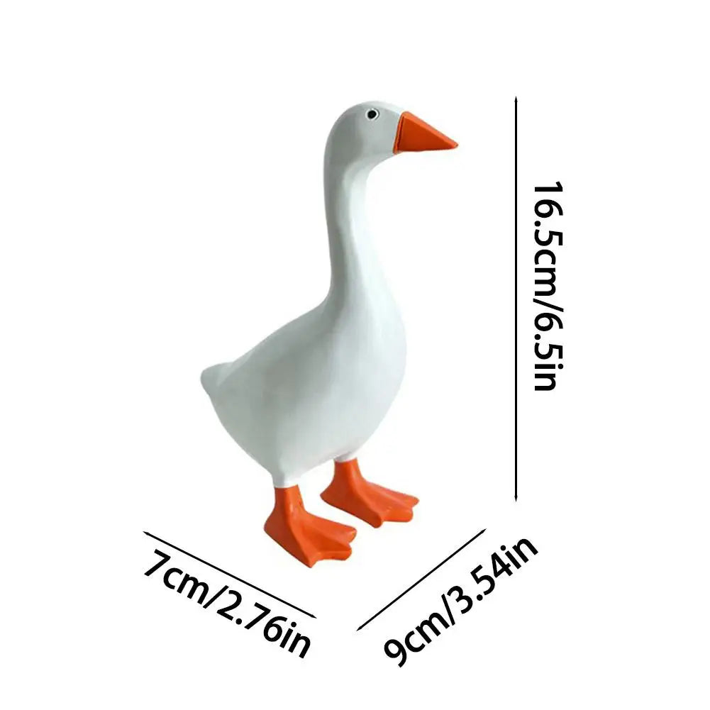 Resin Magnet Duck Sculpture – Desk Ornament & Key Holder
