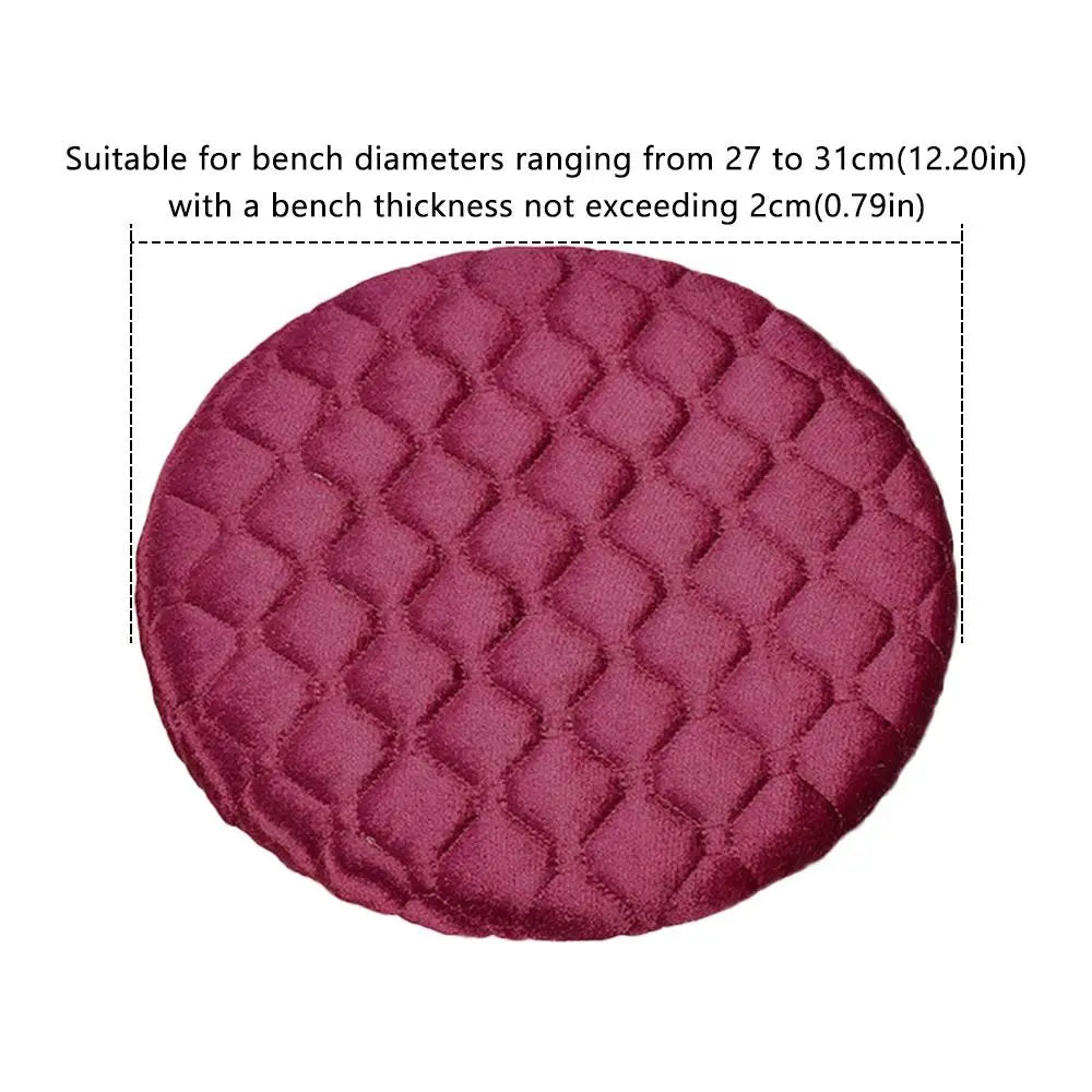 Perfect Thickening Stool Covers Elastic Solid Color Dining Stool Covers Anti Dirty Soft Round Stool Covers Dining Halls Oasis Select