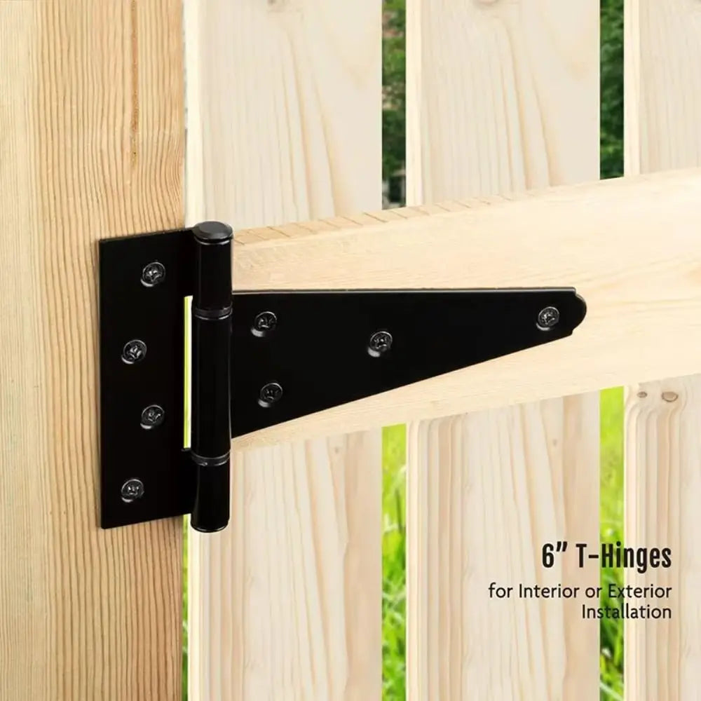 Heavy Duty T-Shape Door Hinges 3" 4" 6" | Rustproof Iron