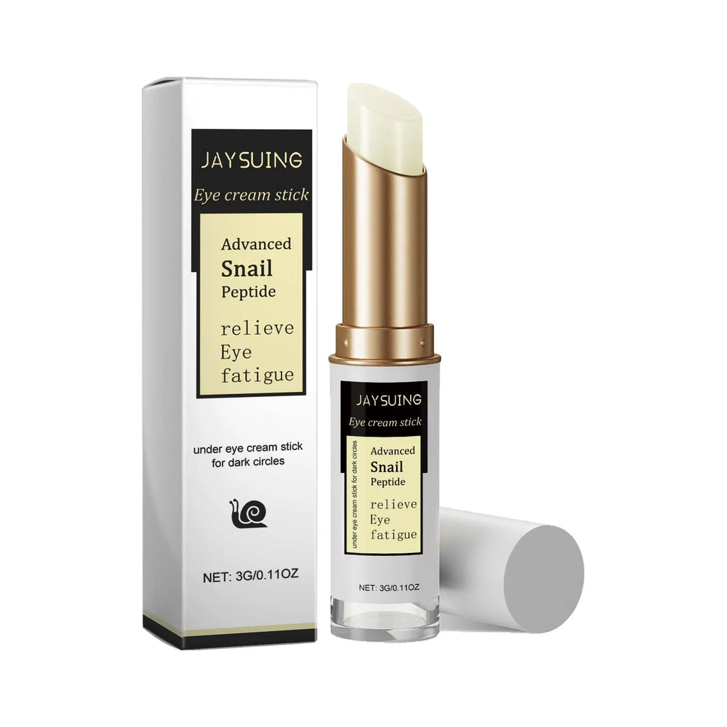Snail Eye Cream Stick Anti-Puffiness Wrinkle Removal Fade Dark Circle Fine Lines Repair Moisturizing Firming Lightening Eye Care Oasis Select 3g boxed 3g