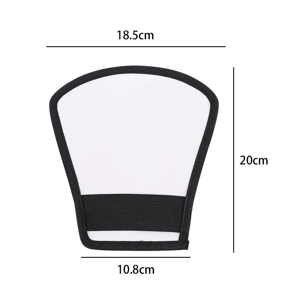 2-in-1 Silver/White Camera Flash Diffuser Double-sided Flash Softbox Photo Light Reflector For Cameras difusor flash Oasis Select