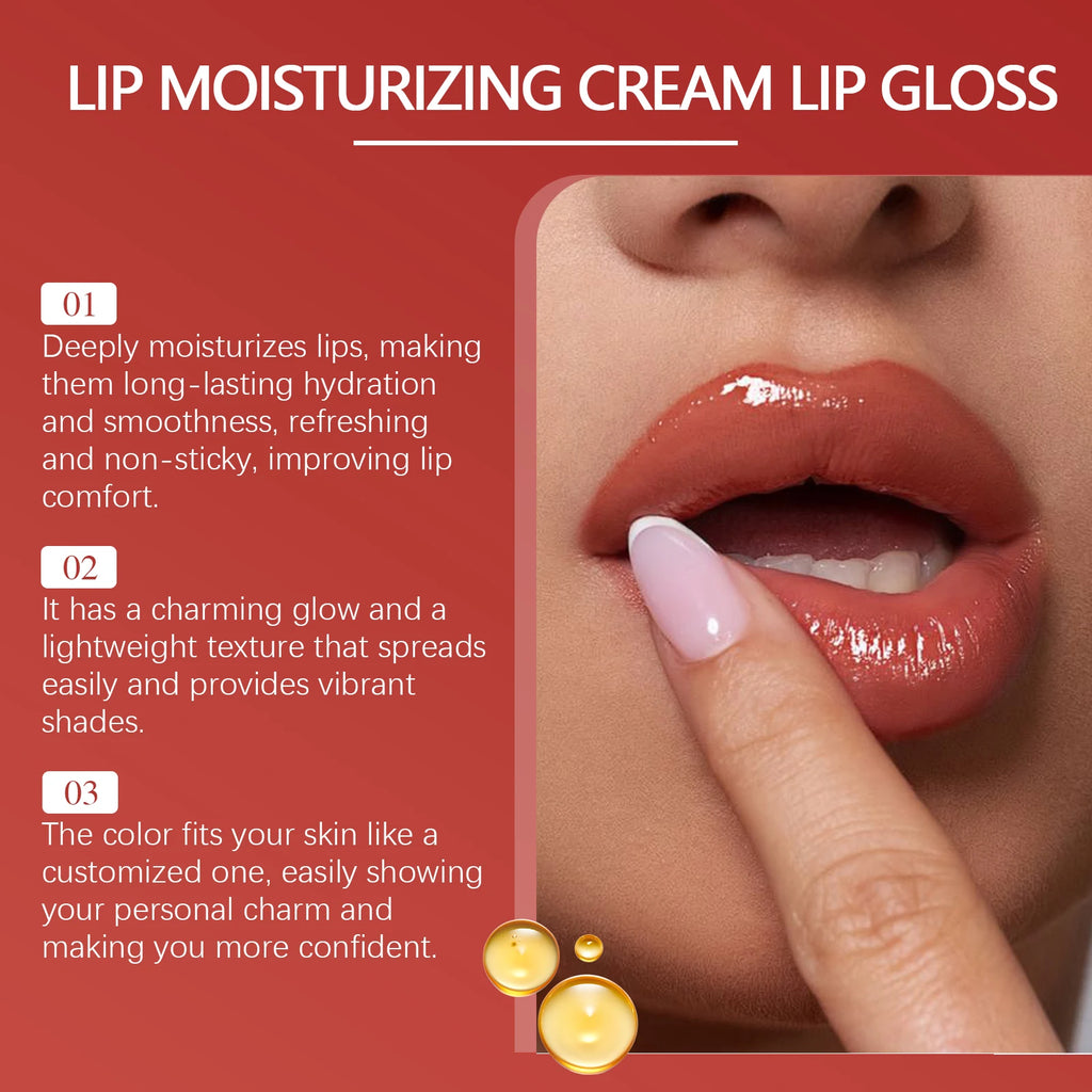Eelhope Moisturizing Lip Gloss – Non-Sticky, Long-Lasting Glow Lip Gloss Oasis Select