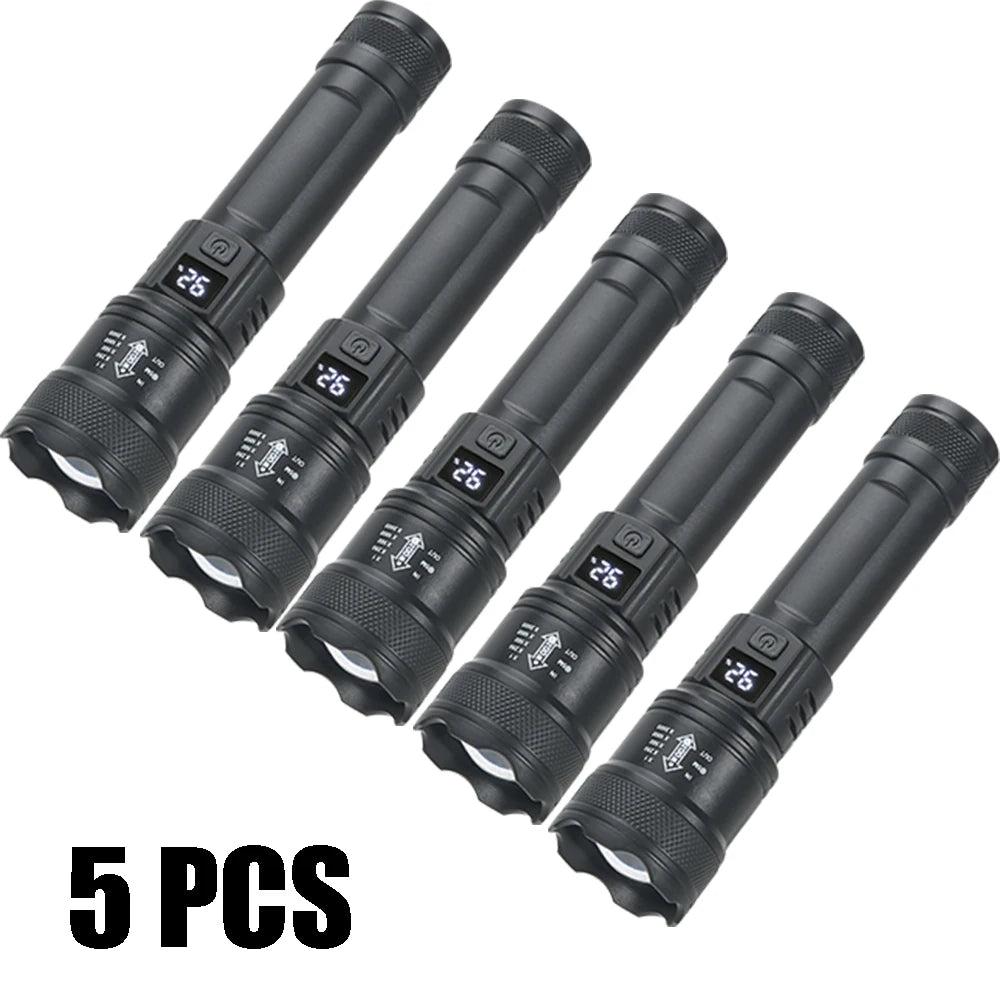 KDULIT P50 LED Tactical Flashlight 2000lm Zoomable IP67