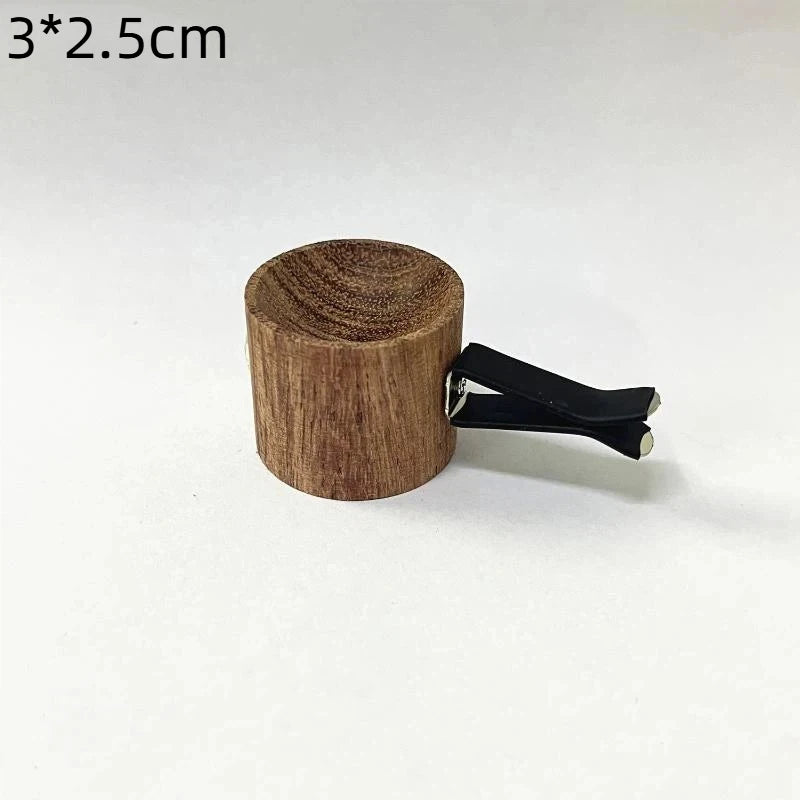 Spherical Wooden Car Essential Oil Diffuser Car Aromatherapy Clip Car Air Freshener Auto Decoration Oasis Select A10