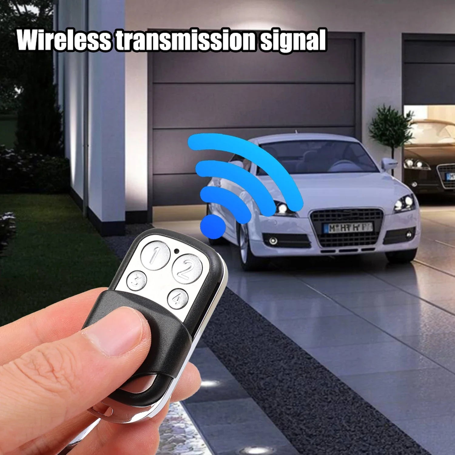 1pc Universal Mini 433MHz Smart Cloning Duplicator Key Remote Control Portable 4 Button Electric Garage Door Gate Copy Opener Oasis Select