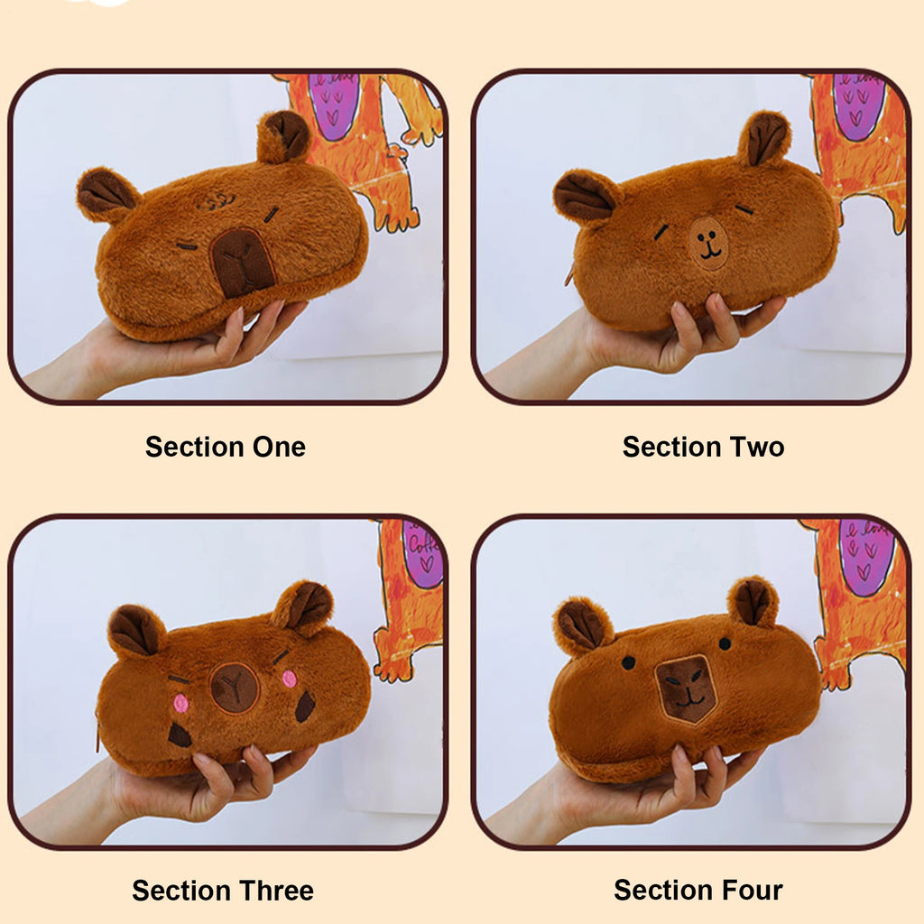 Pencil Cases For Kids Cute Cartoon Capybara Pencil Pouch Organizer Large Capacity Pen Bag School Stationeries Pencil Organizer Oasis Select