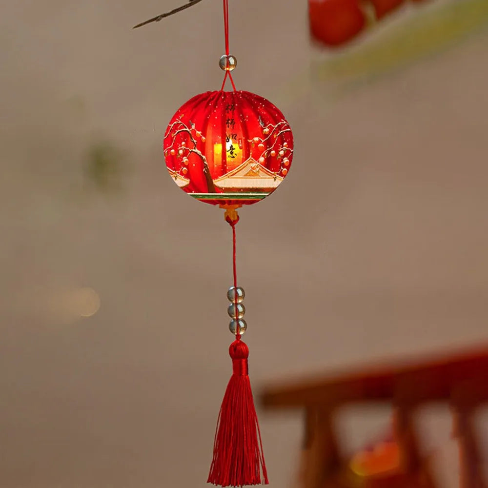 2026 Horse Year Chinese New Year Handmade Glowing Cloth Lantern