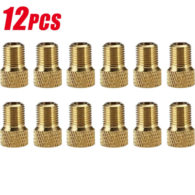 2/8/16Pcs Bicycle Valve Adapter Cap Presta To Schrader Adapter French Valve Bike Nozzle Inflator Nipple Mtb Bicycle Accessories Oasis Select 12pcs
