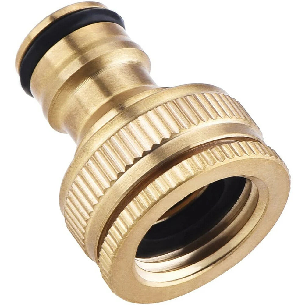 G3/4 to G1/2 Brass Hose Tap Quick Connector | Garden Fitting