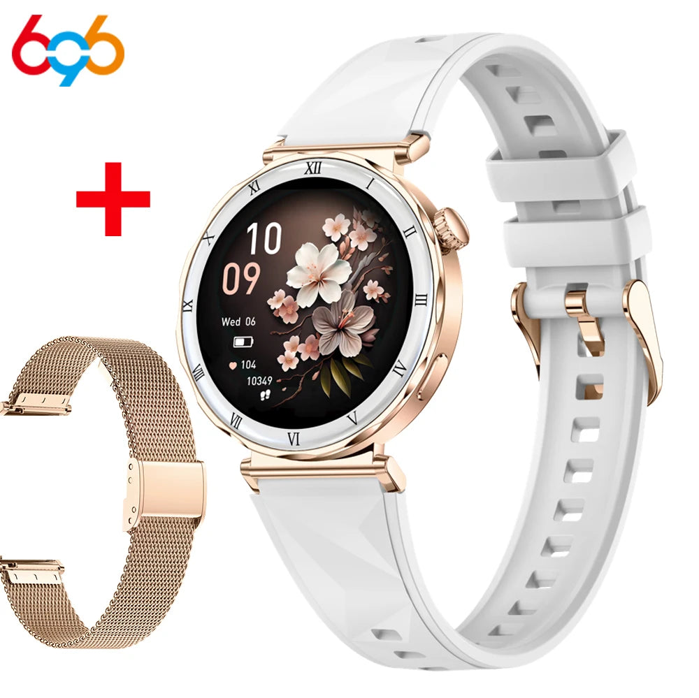 Women Smartwatch Information Push 1.19 Inch Amoled Screen Smart Watch Sleep Health Monitor Blue Tooth Call Sports Fitness Music Oasis Select GDWHS A GDM