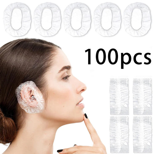 100pcs Disposable Waterproof Ear Covers – Shower & Hair Dye Ear Cover Protectors Oasis Select