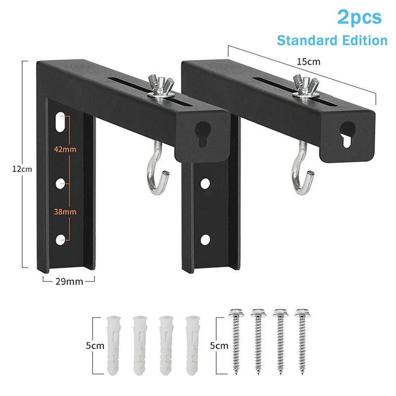 Universal Adjustable Projector Screen Mounting Hook Projection Screen Wall Hanging L-Bracket Movie Screen Curtain Mount Hook Kit Oasis Select A2