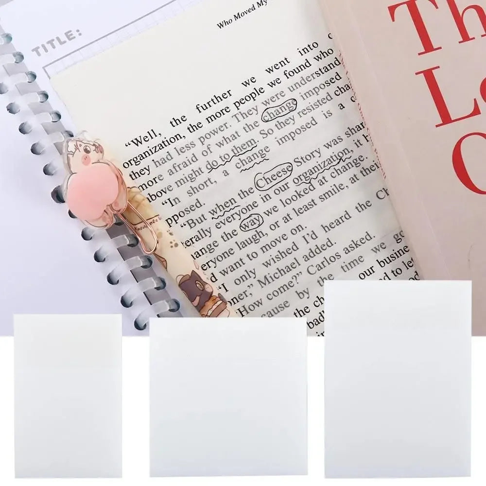 To Do List Note Paper Students School Stationery Notebook Transparent Sticky Notes Memo Pad Transparent Note Paper PET Stickers Oasis Select
