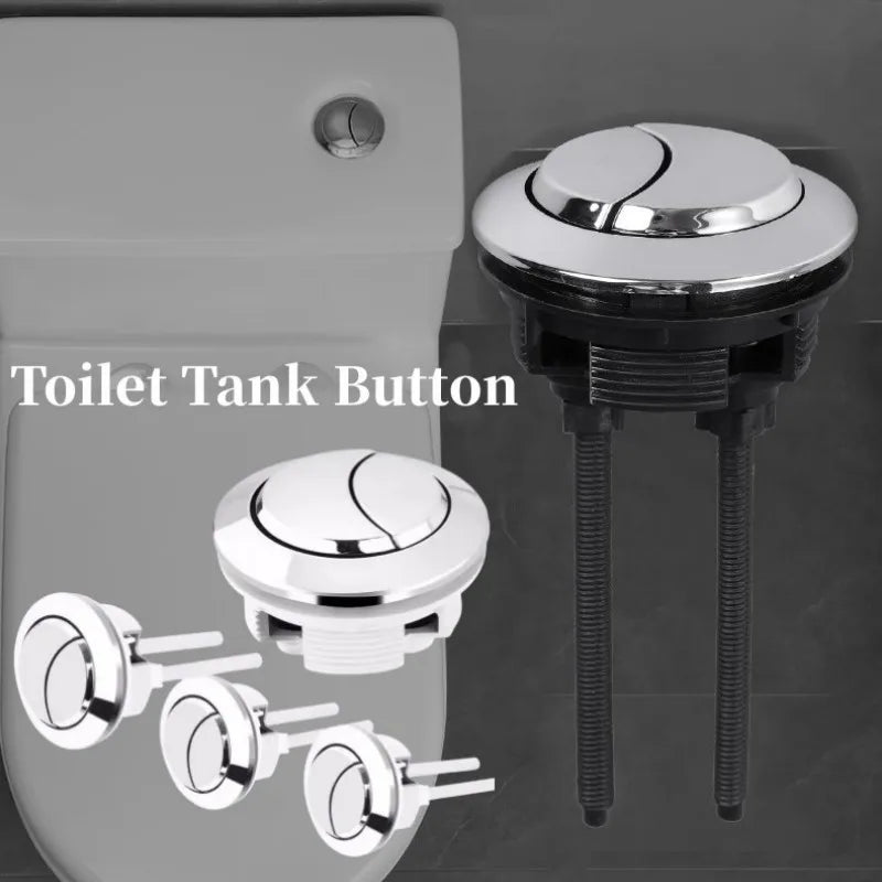 Universal Dual Flush Toilet Water Tank Button Round Shape Toilet Push Dual Flush Buttons Bathroom Push Switch 58/48/38mm Oasis Select
