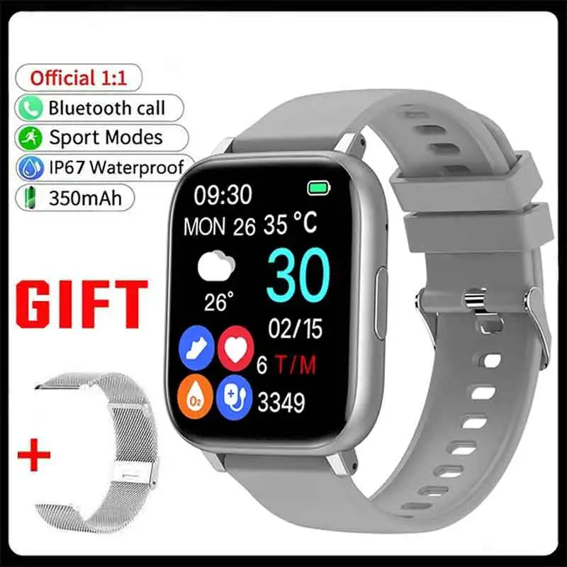 1.77" Smartwatch – Bluetooth Calls, Heart Rate & SpO2 Monitor