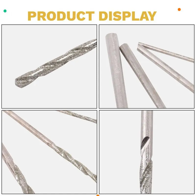 LIKE WISH Diamond Drill Bit Set 20 Pieces 4 Sizes 1Mm 1.5Mm 2Mm 2.5Mm Twist Tip Jewelry Beach Sea Glass Shells Gemstones Lapidar Oasis Select