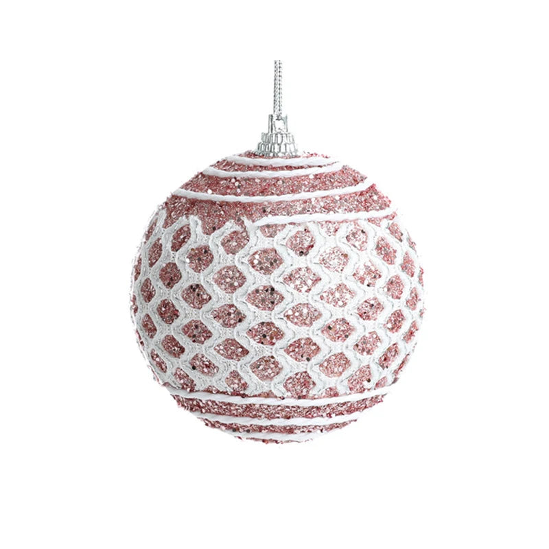 8CM Foam Christmas Ball Ornaments – Tree Pendant Decorations