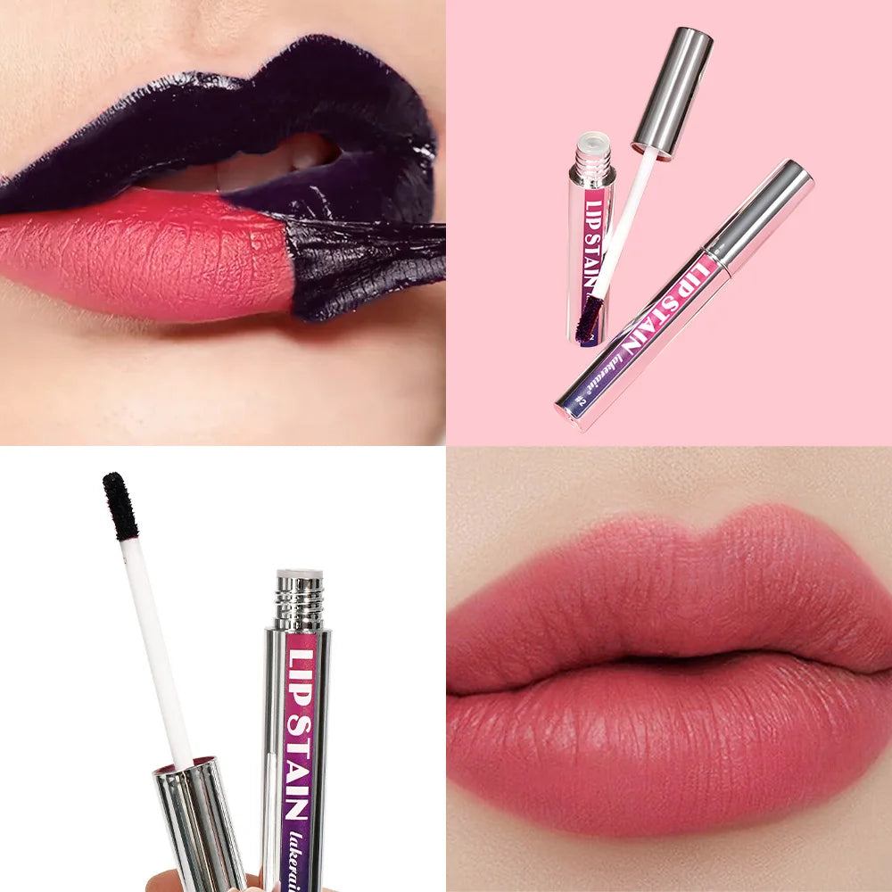 Lakerain Waterproof Peel-Off Matte Lip Stain Tint – 3 Shades Peel-Off Lip Stain Oasis Select metal pipe rose