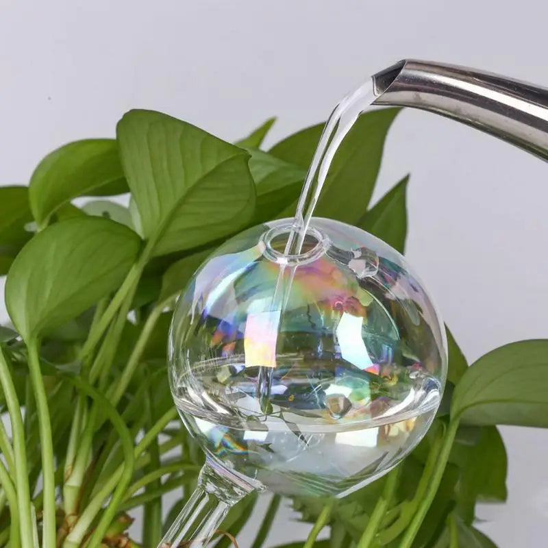 Plant Watering Globes Rainbow Gradient Color Automatic Watering Bulbs Clear Flower Automatic Watering Device Auto Waterer Tool Oasis Select