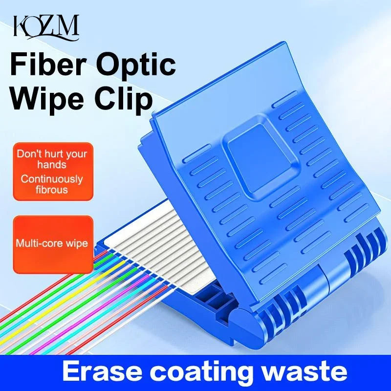 Fiber Optic Wiping Clip – Dust-Free Cotton Oil & Water Removal