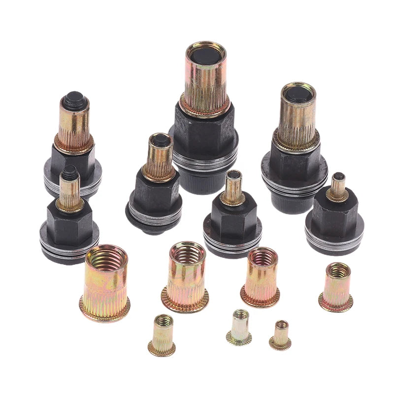 10pc Hand Rivet Nut Tool Set M3-12 Nut Heads Feature for DIY Jewelry Making And Crafting Oasis Select