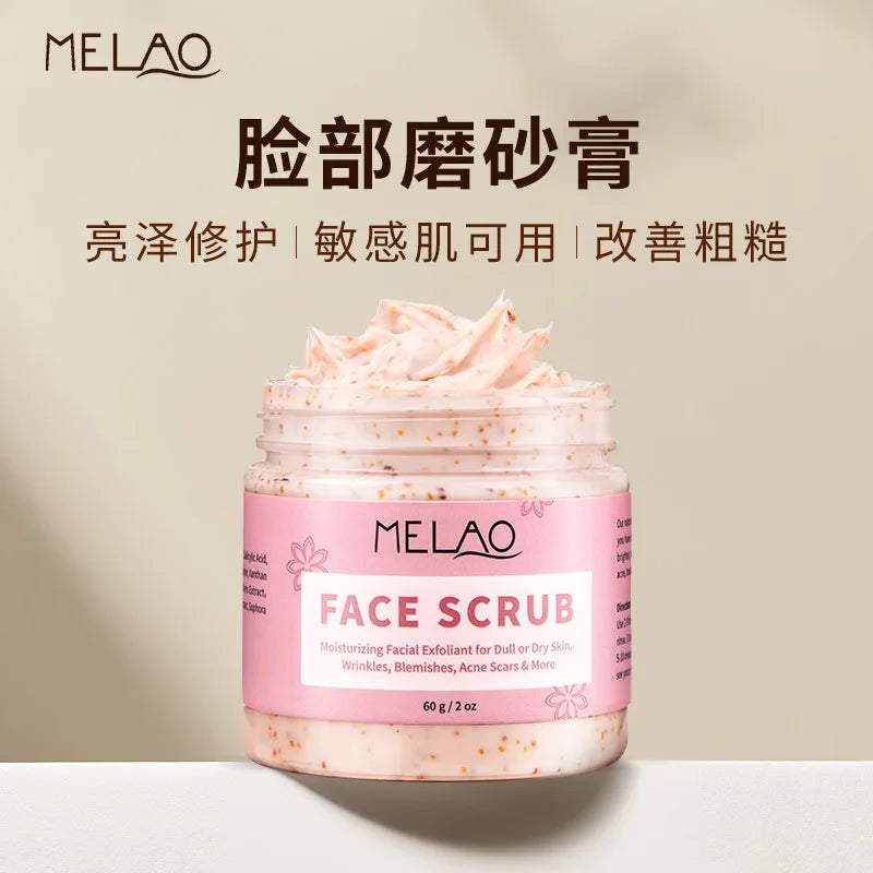 BIOAOUA Peach Face Scrub 140g – Exfoliate & Soften Skin Face Exfoliating Scrub Oasis Select