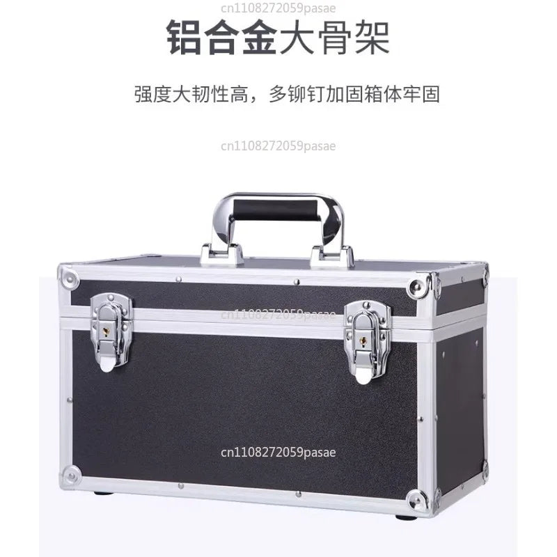 Aluminum Frame Storage Box Portable Multi-functional Items, Tool Storage Box,Multi-layer Compartment Oasis Select