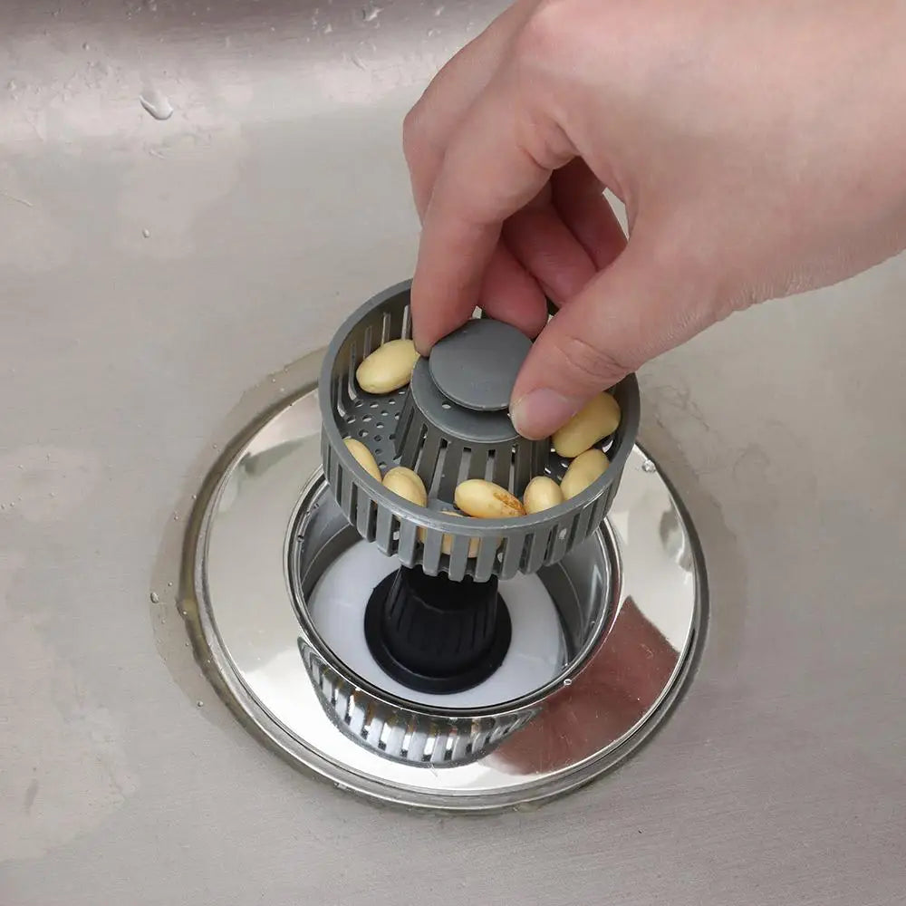 Durable 3 in 1 Sink Drain Strainer ABS Pop-up Kitchen Sink Plug Universal Anti-Clog Sink Food Catcher Basket Oasis Select