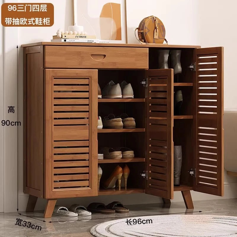 Shoe Cabinet Home Entrance Entrance Hall Cabinet Corridor Locker Against Wall Entrance Cabinet Shoe Rack Oasis Select 3-doors-4