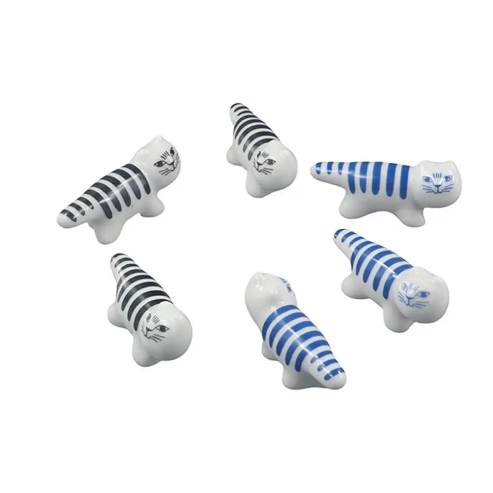 Cute Animal Chopstick Holder Rest – Ceramic Table Utensil Rest