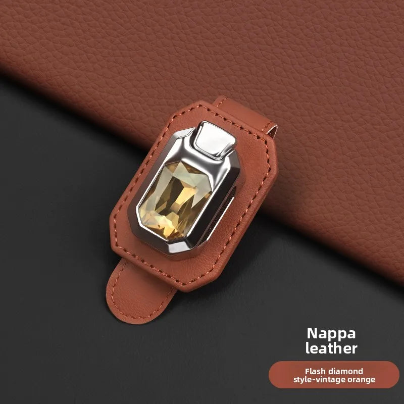NAPPA Leather Car Sun Visor Glasses Clip – Universal Fit