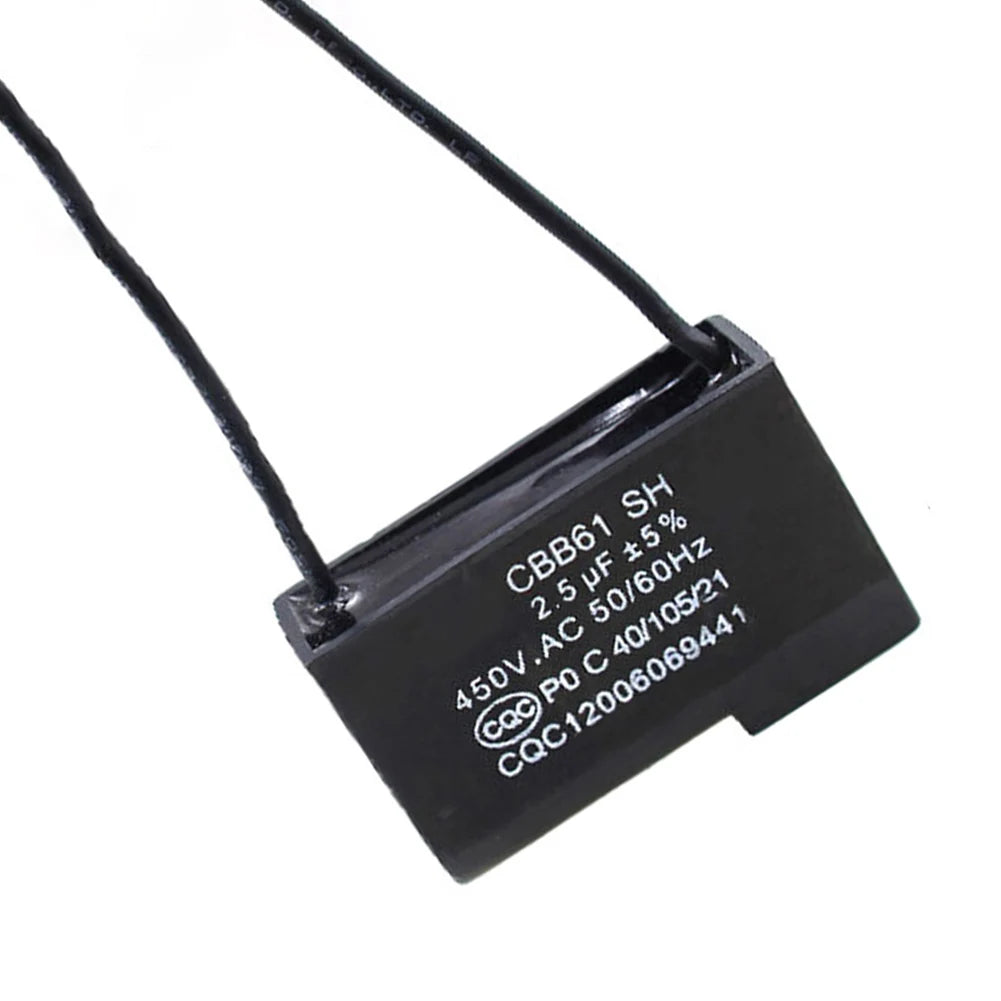 CBB61 2.5uF 450V Fan Starting Capacitor Capacitor For Ceiling Fan Table Fans Hood Motor Capacitor Oasis Select