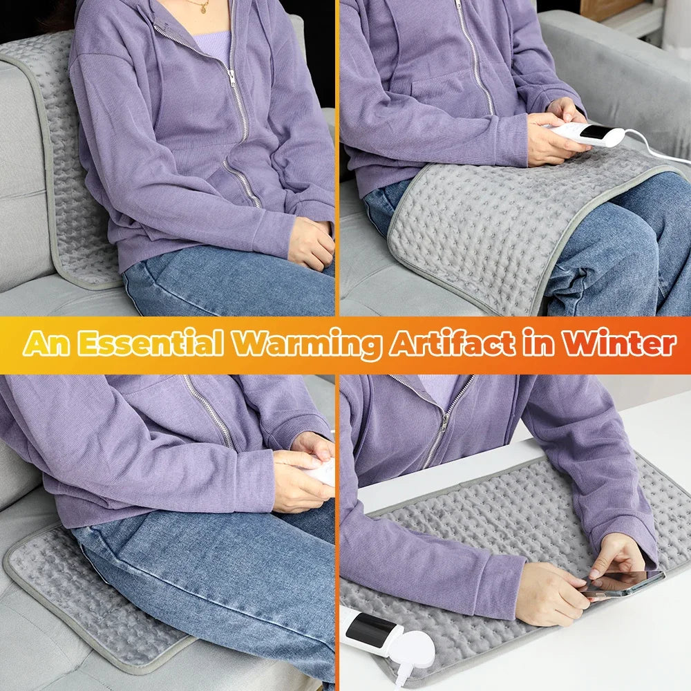 AFDEAL Electric Heated Blanket Pad – 9 Heat Settings & Timer