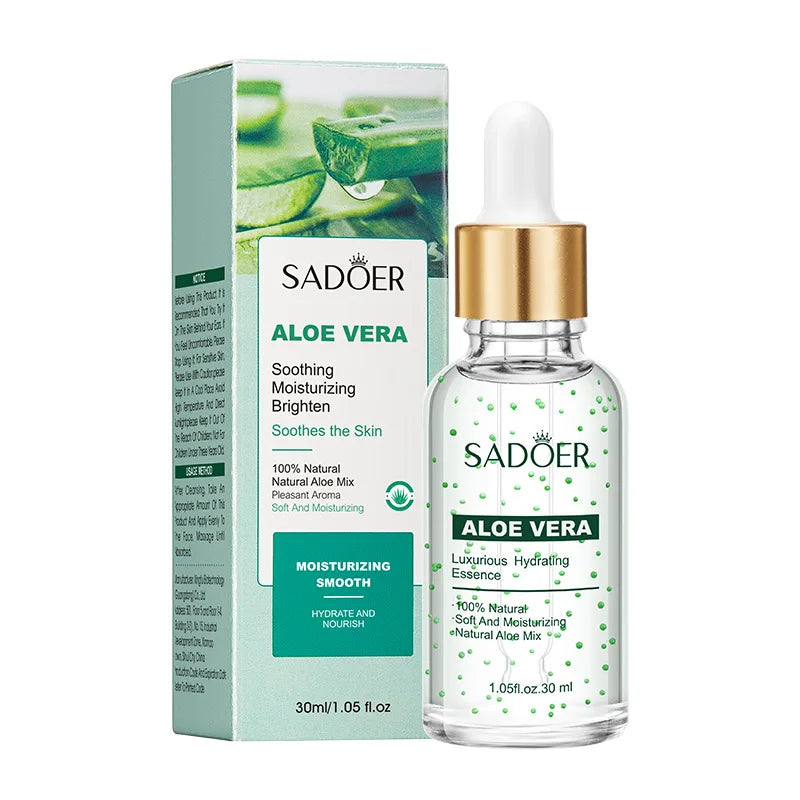 30ml Rose Gold Luxury Moisturizing Serum Shrinking Pore Hydrating Serum Original Liquid Face Serum Soothing Brighten Skin Oasis Select aloe vera 30ml