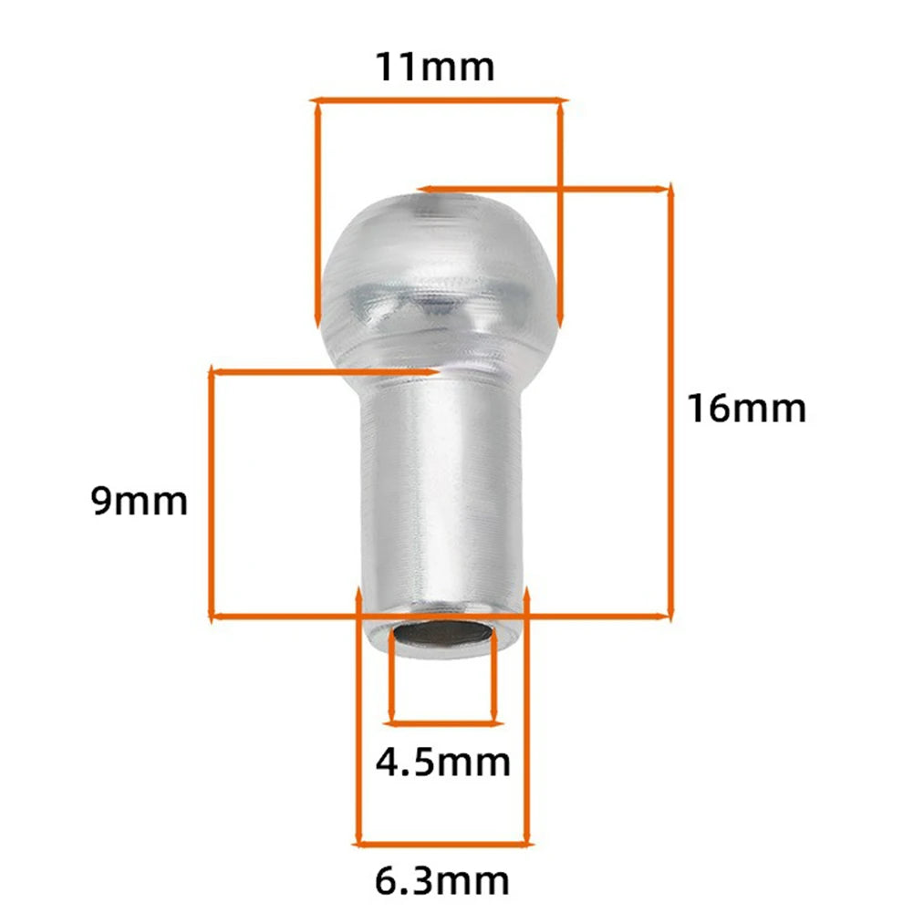 Cable Ball Stopper Gym Cable Terminals Protect Equipment Cables Reduce Tension Effectively 5mm For Diameter 5mm 0.20inch Cable Oasis Select 11x4.5x16mm