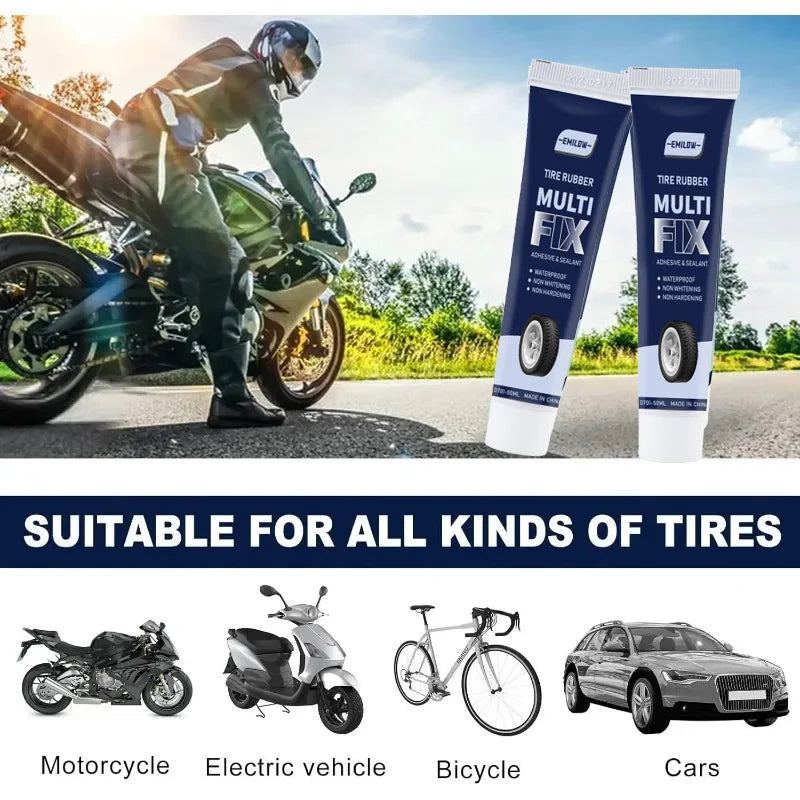 Universal Car Tire Repair Gel Tire Repair Gel Rubber Adhesive Not Corrosive Tire Scratches Cracks and Holes Repair Special Gel Oasis Select