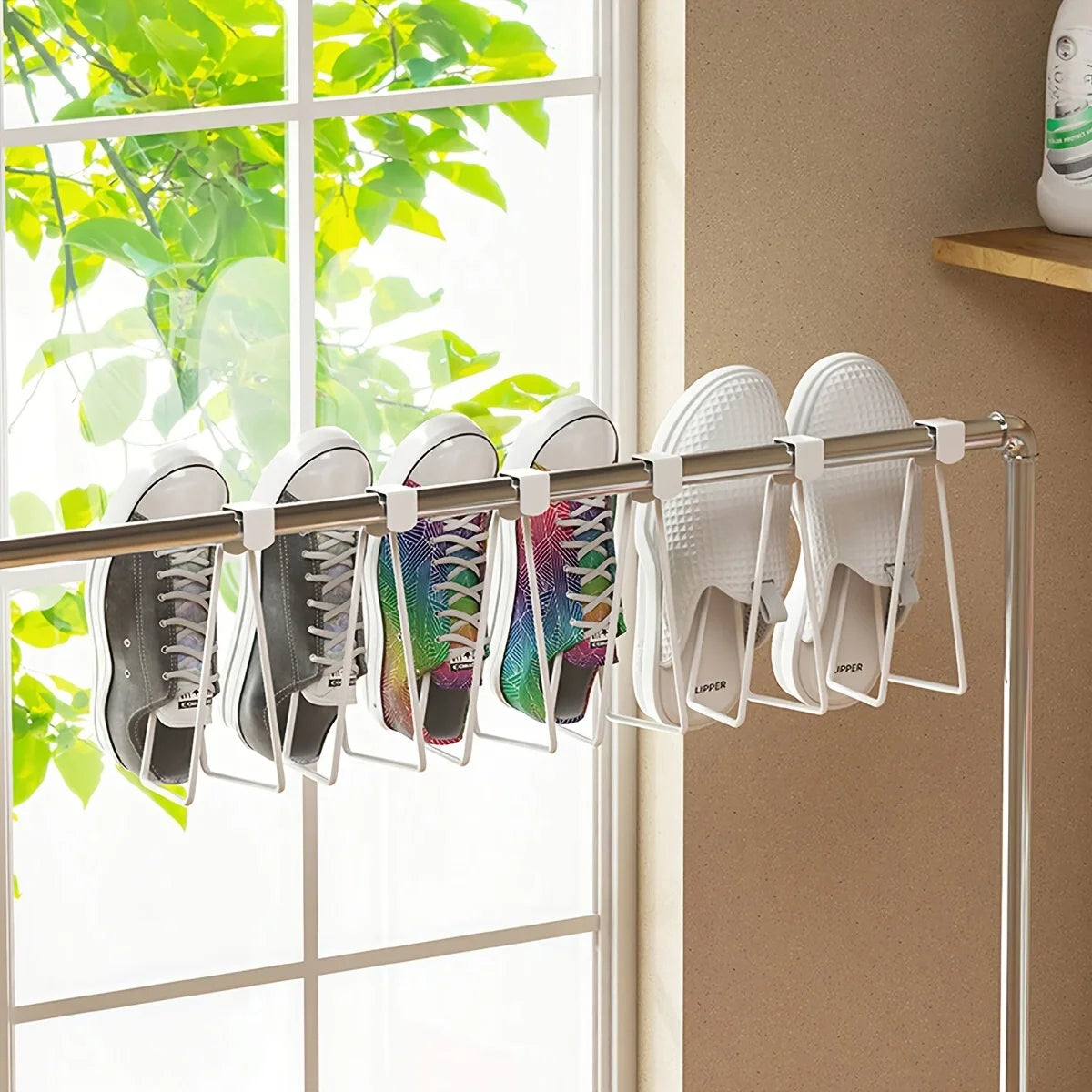 Toilet Paper Holder - Easy Install Wall Mount Bathroom Tissue Roll Hanger with Painted Finish Space Saving No-Drill Design Oasis Select