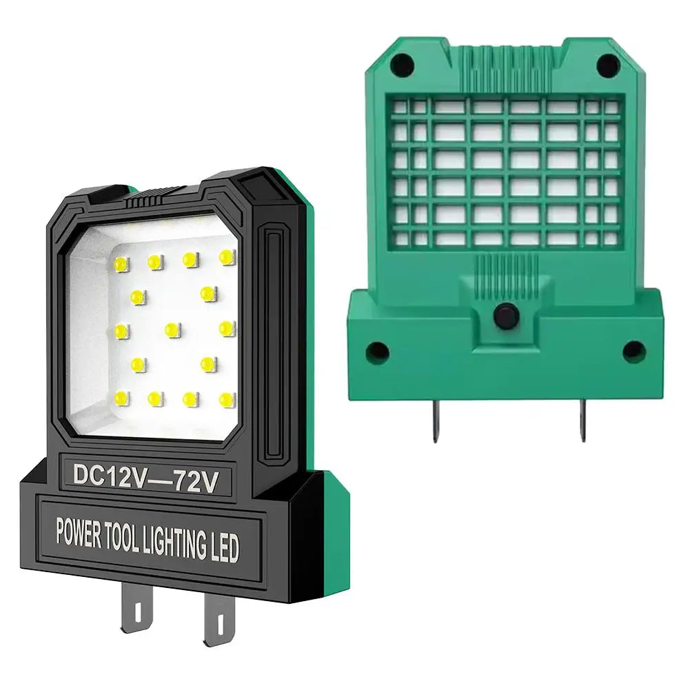 Portable LED Work Light – Power Tool Battery Adapter 12V–85V