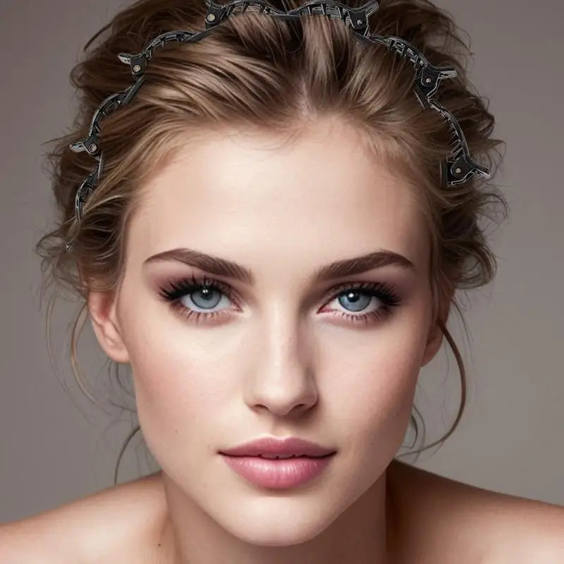 Bangs Hairstyle Hairpin Hairstyle Hairpin Headband Toothed Braid Tool Professional Weave Bangs Clip Hair Accessories For Girls Oasis Select