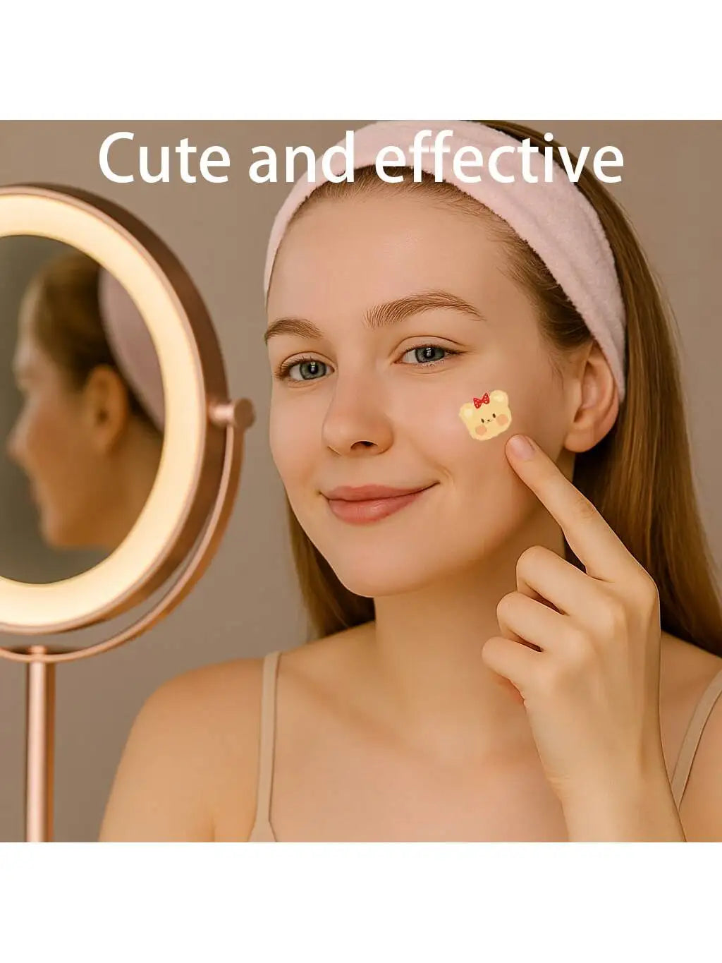 100pcs/set of cute bear patches and spot stickers - alcohol free, fragrance free, effectively covering acne Oasis Select